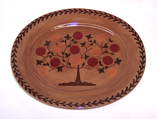 Oval Platter with Tree of Life