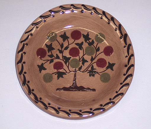 Round Plate with Tree of Life